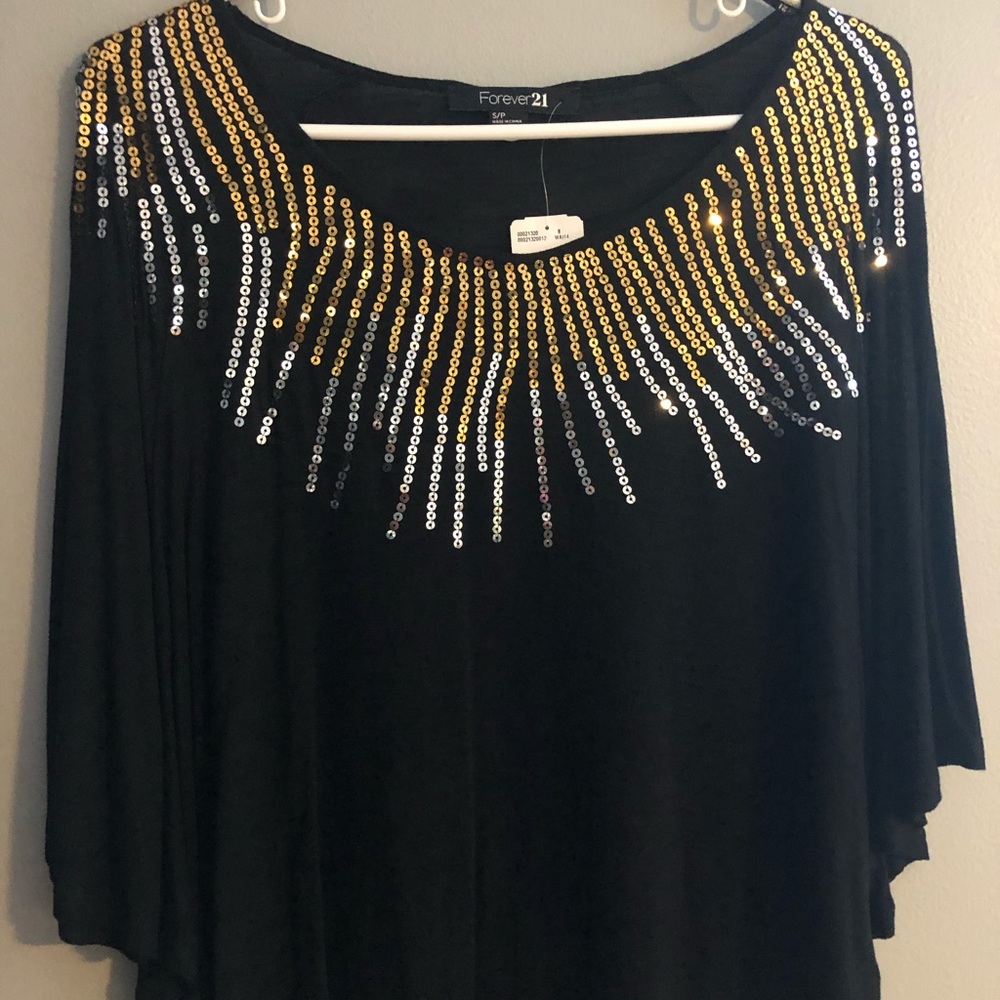Forever 21 Sequined Knit Top